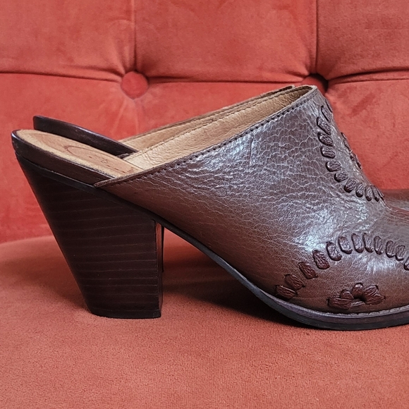 Jack Rogers Marley Leather Mule Slide Chestnut Brown Size 7.5 - Picture 3 of 10